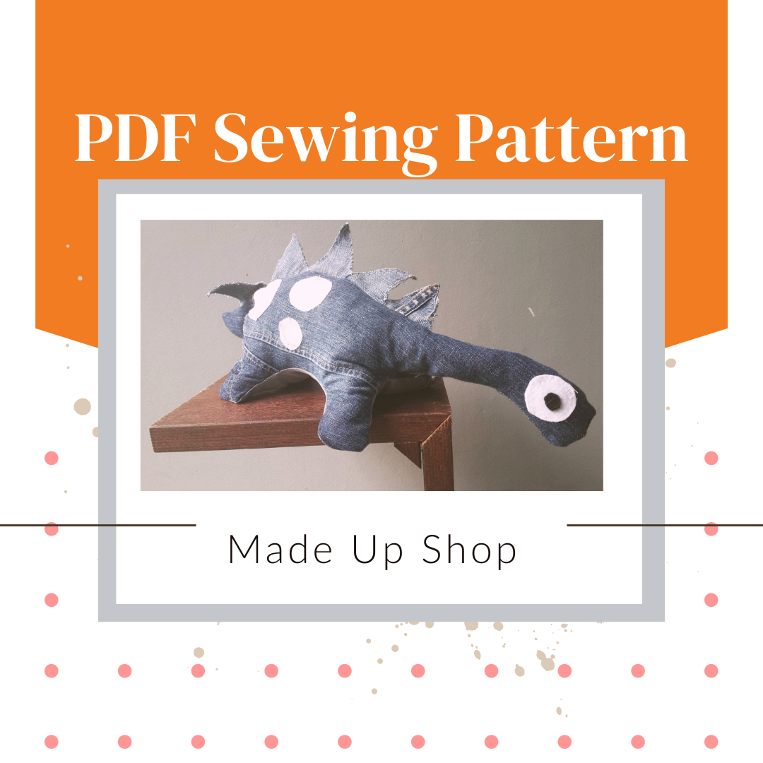 Denim Dinosaur Sewing Pattern